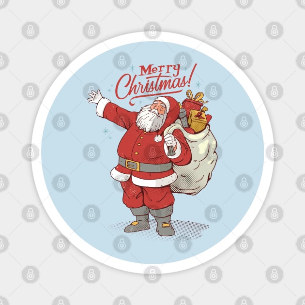 Merry Christmas Santa Magnet by Safdesignx